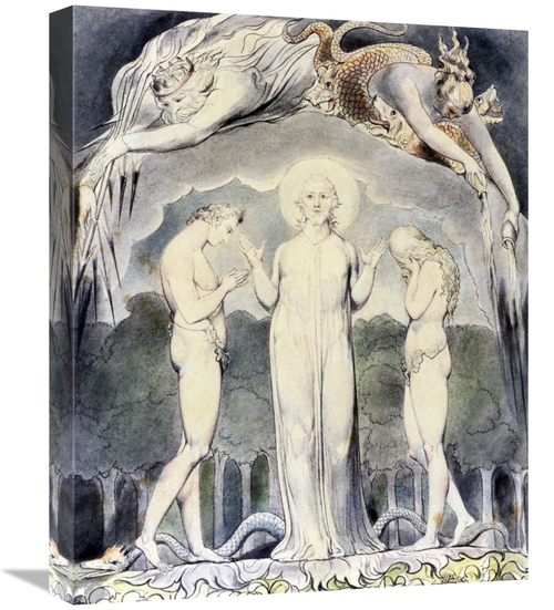 Global Gallery GCS-281727-22-142 22 in. The Judgment of Adam & Eve Art