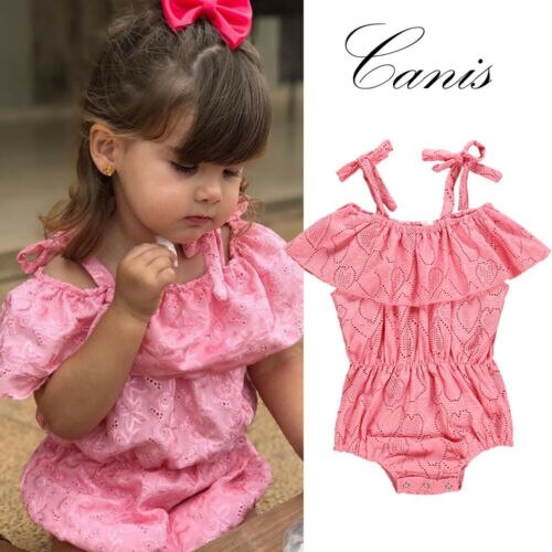 Pudcoco Toddler Baby Girl Clothes Ruffle Romper