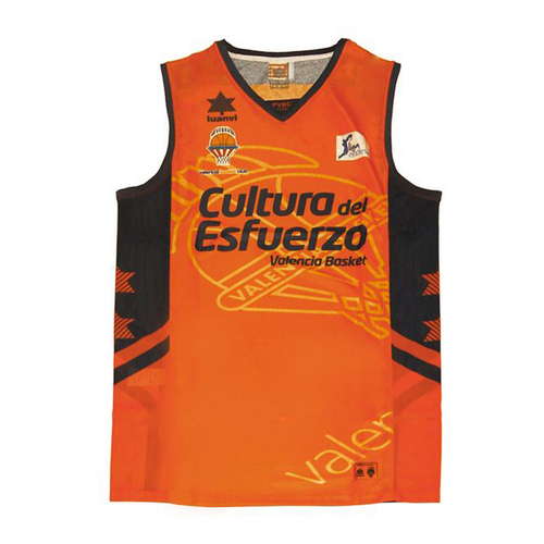Tank Top Luanvi Valencia Basket Orange Polyester