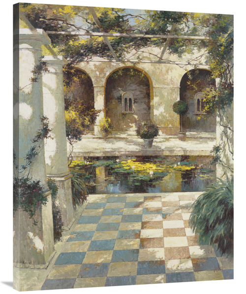 Global Gallery GCS-121771-3040-142 30 x 40 in. Courtyard VIlla I Art P
