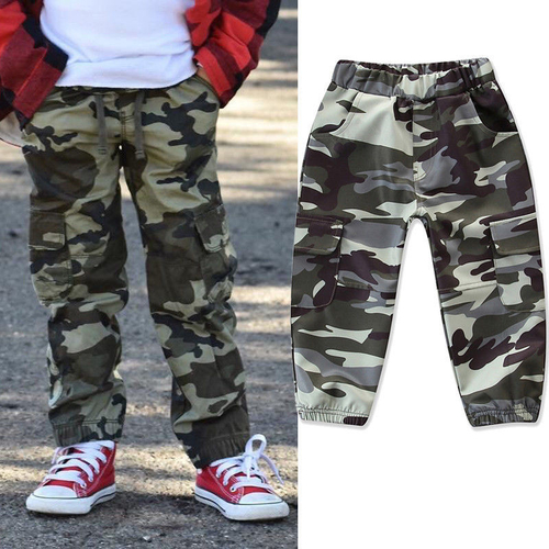 Brand New Kids Children Boys Casual Camo