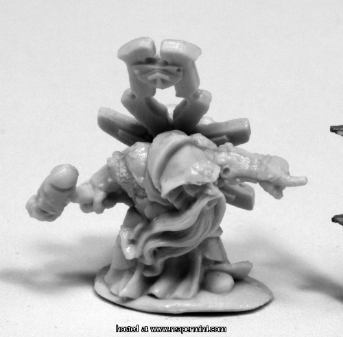 Reaper Miniatures REM77417 25mm Scale Ivar, Dwarf Priest - Werner 