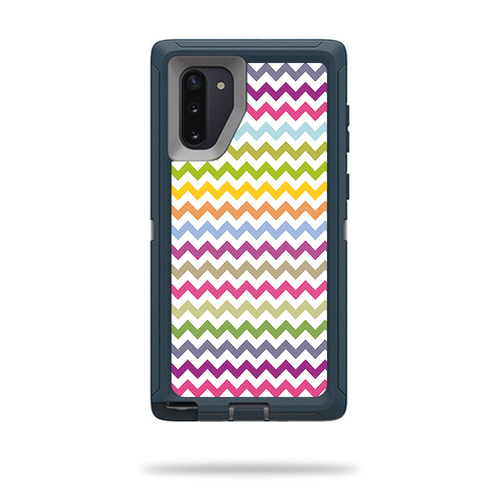 MightySkins OTDSNO10-Rainbow Chevron Skin for Otterbox Defender Samsun