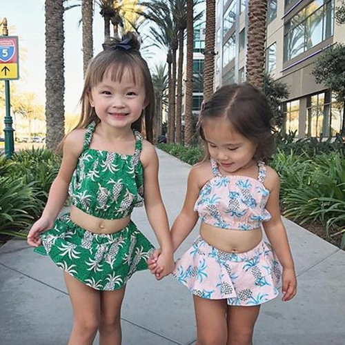 New Summer Kids Baby girls Clothes Beach