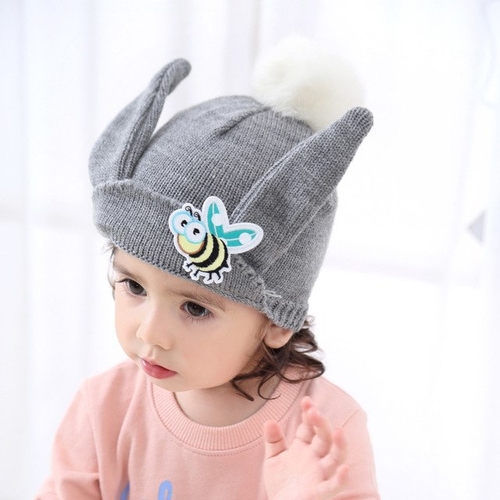 Winter Hats For Kids Knitted Caps Cute Bee