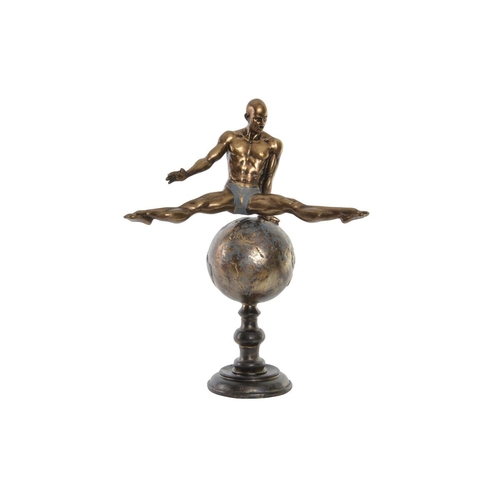 Decorative Figure DKD Home Decor Golden Resin Gymnast Modern (36 x 19