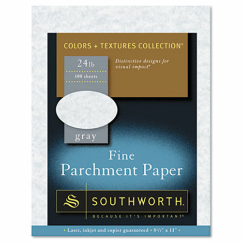 Southworth P974CK336 Parchment Specialty Paper- 24 lbs.- 8.5 x 11- Gra