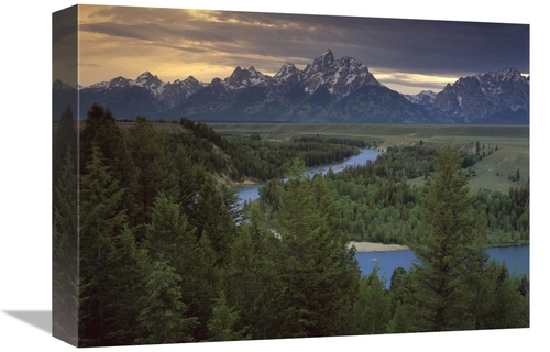 Global Gallery GCS-396803-1216-142 12 x 16 in. Teton Range at Snake Ri