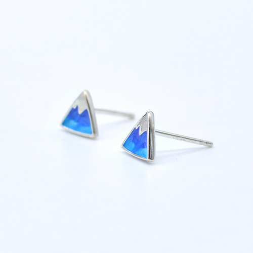 Snow Capped Mountain Earring