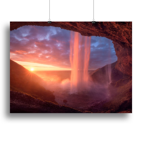 A Wall Of Flames Canvas Print or Poster
