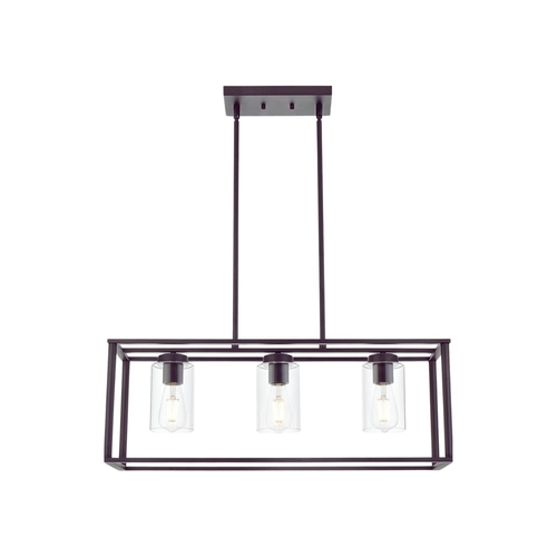 Contemporary Chandeliers Black 3 Light Modern Dining Room Lighting