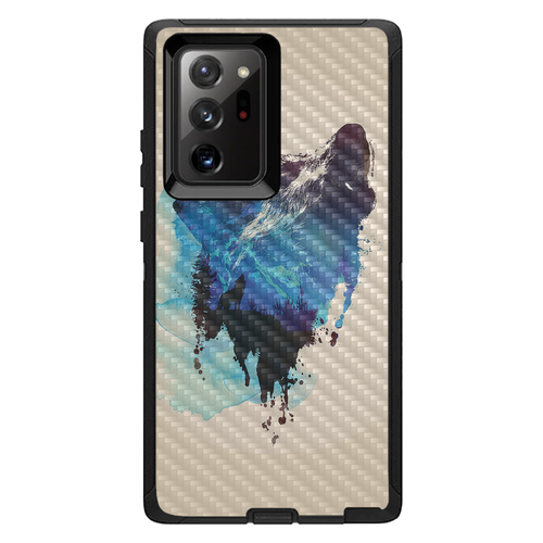 MightySkins CF-OTDSAGNO20UL-Lone Wolf Carbon Fiber Skin for Otterbox D