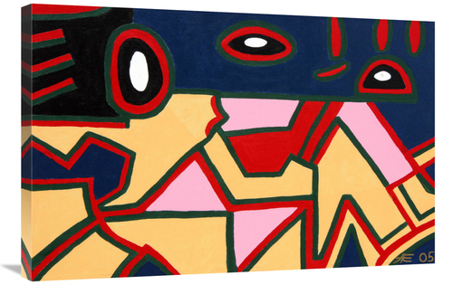 Global Gallery GCS-479200-2436-142 24 x 36 in. Fox Abstract Art Print 