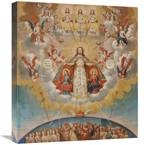 Global Gallery GCS-268615-22-142 22 in. The Celestial Court Art Print 