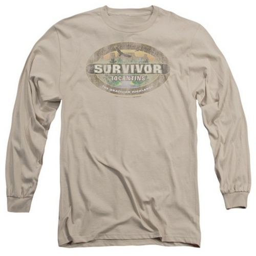 Trevco Survivor-Tocantins Distressed - Long Sleeve Adult 18-1 Tee - Sa