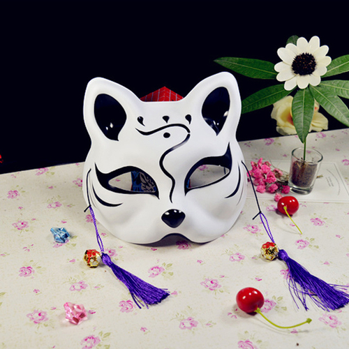 Fox Mask Tassels Bells Halloween Mask Model C