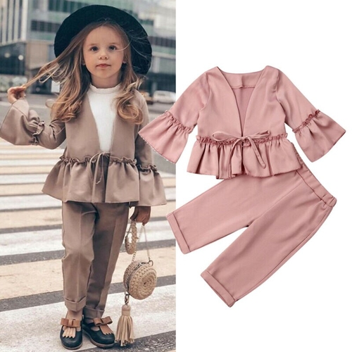 Pudcoco Autumn Toddler kids Baby Girl Clothes