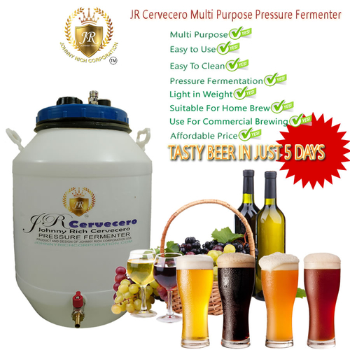 50 Liter JR Cervecero Multi-purpose Pressure Fermenter for Home and