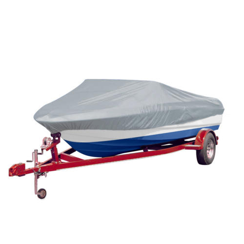 Online Gym Shop CB19042 Boat Cover, Gray - 14-16 & 7.5 ft.