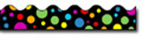 Border Rainbow Dots-36 Straight
