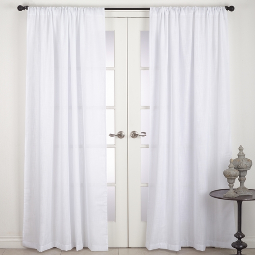 SARO C082.W5496 54 x 96 in. Nali Rod Pocket Semi Sheer Window Curtain 