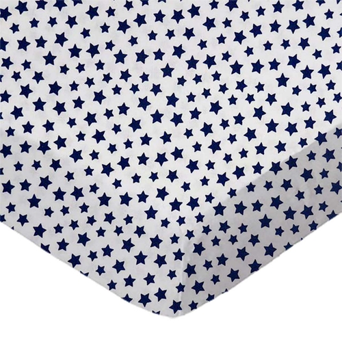 SheetWorld Fitted Cradle Sheet - 100% Cotton Woven - Primary Stars