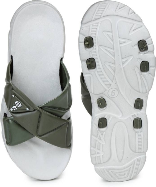 WOMEN'S EVA GIRLS SLEEPER SLIDE FLIP FLOP (Size-10YEAR) (Color-OLIVE)