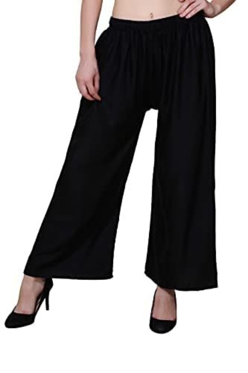 Straight Wide Leg Comfortable Palazzo Trouser Pants For Women Parallel