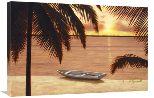 Global Gallery GCS-138959-2436-142 24 x 36 in. Amber Palms Art Print -