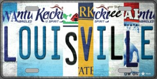 Smart Blonde LP-13283 6 x 12 in. Louisville Strip Art Novelty Metal Li