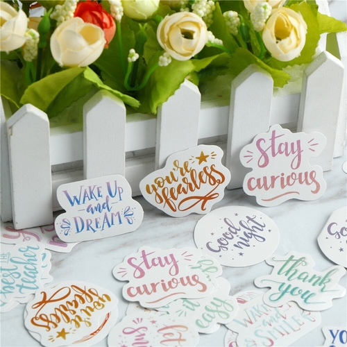 45 Pcs/Set Colorful Mood  DIY Diary Album Stick