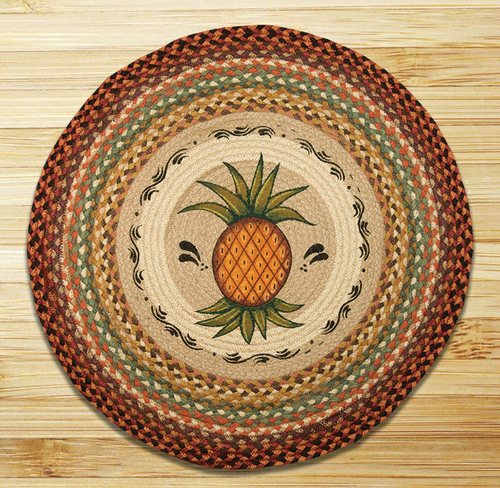 Earth Rugs 66-375P Pineapple Round Patch