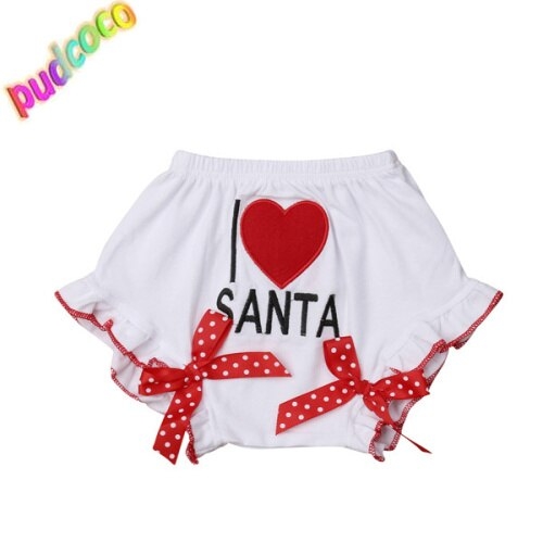 Newborn Toddler Kids Baby Girl Santa Pants