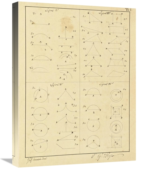 Global Gallery GCS-453972-1824-142 18 x 24 in. Plate 1 for Elements of