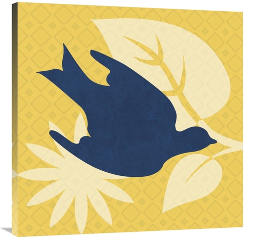 Global Gallery GCS-454902-3636-142 36 x 36 in. Bright Birds - Dove Art