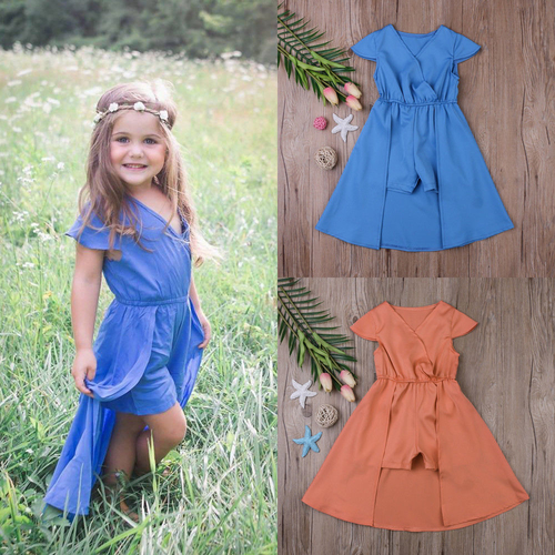 Toddler Girls Summer Princess Dress Kids Baby