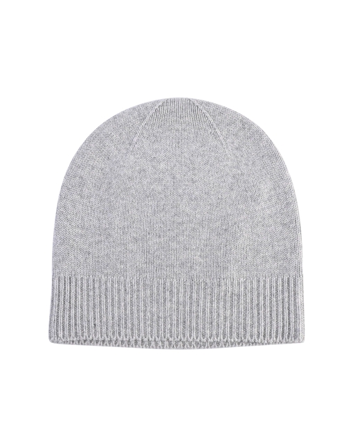 Crown of Edinburgh Cashmere Womens Plain Knit Beanie COE 0046 PEARL