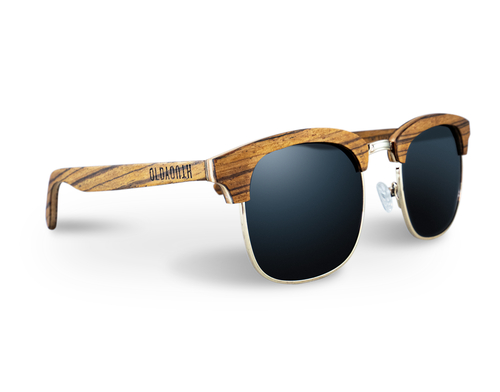  Zebra Wooden Sunglasses - Old Youth