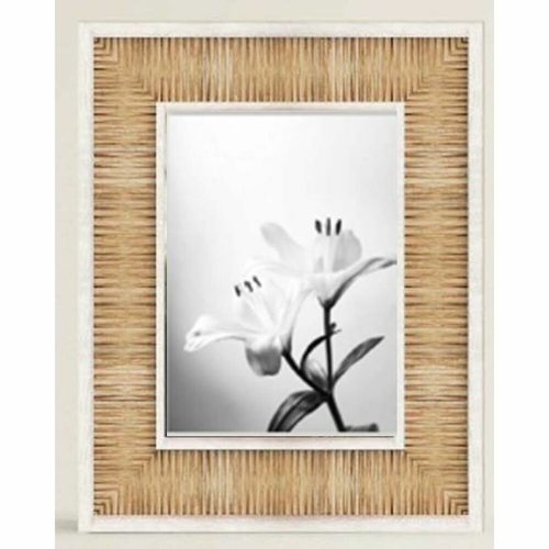 Photo frame DKD Home Decor White Natural Wood MDF Wood Modern 19 x 1,5