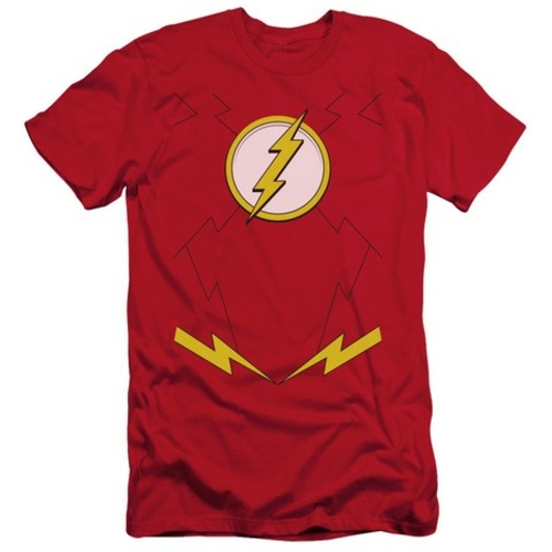 Jla-New Flash Costume Short Sleeve Adult 30-1 Tee, Red - XL