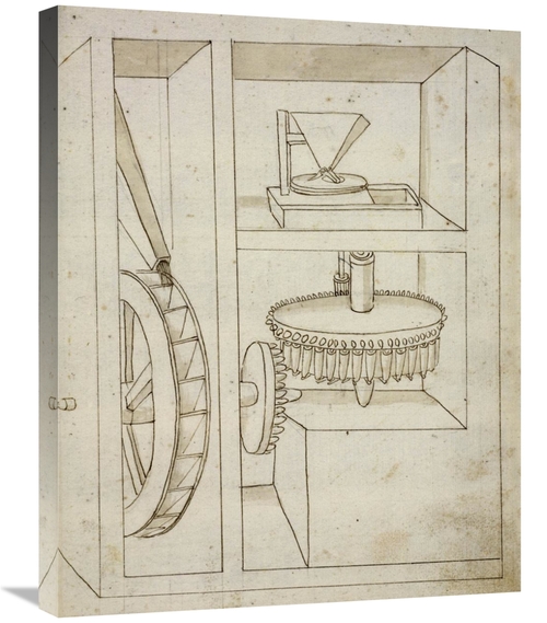 Global Gallery GCS-455002-2228-142 22 x 28 in. Folio 40 - Mill with Ov