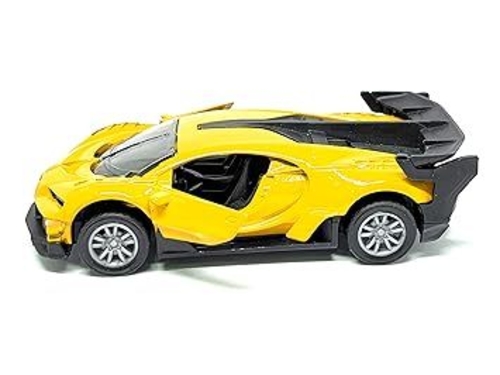 Metal Toy Bugatti Car With Openable Doors, High Speed Car With Pull