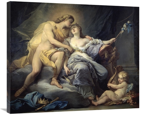 Global Gallery GCS-276770-36-142 36 in. Apollo Caresses Leukothea Art 