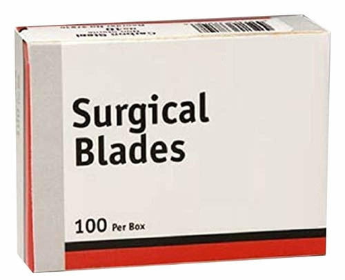 Case of 100 Disposable Stainless Steel Blade Size 15. Non Sterile