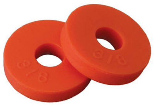 SCB2114 .38 in. Flat Faucet Washer, Orange - 10 Pack
