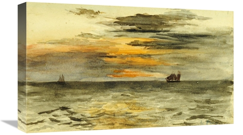 Global Gallery GCS-268210-22-142 22 in. Sunrise Off Japan Art Print - 