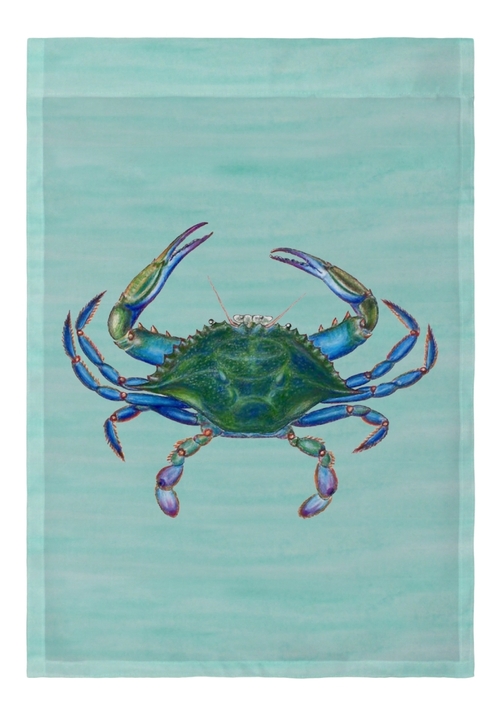 Betsy Drake FL005 12.5 x 18 in. Male Blue Crab Flag