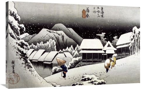 Global Gallery GCS-277991-44-142 44 in. Kambara, Night Snow Art Pr