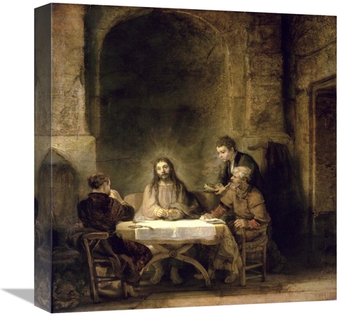 Global Gallery GCS-279595-16-142 16 in. Supper at Emmaus Art Print - R