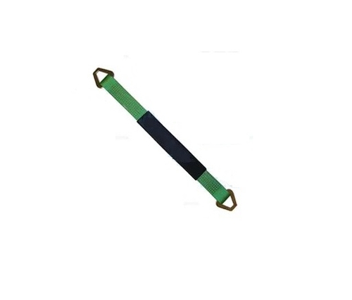 2 x 36 in. Axle Straps with Abrasive Sleeve & Delta Ring, Green - 